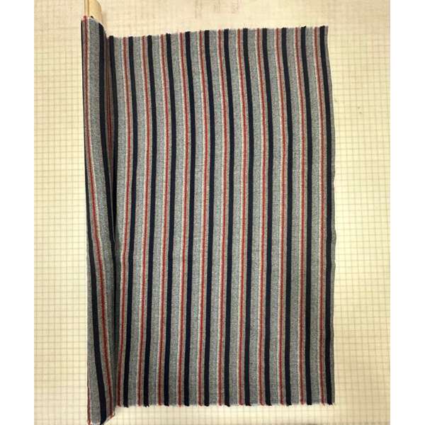 Grey, red, black Alpine Wool blend fabric - Your Western Decor