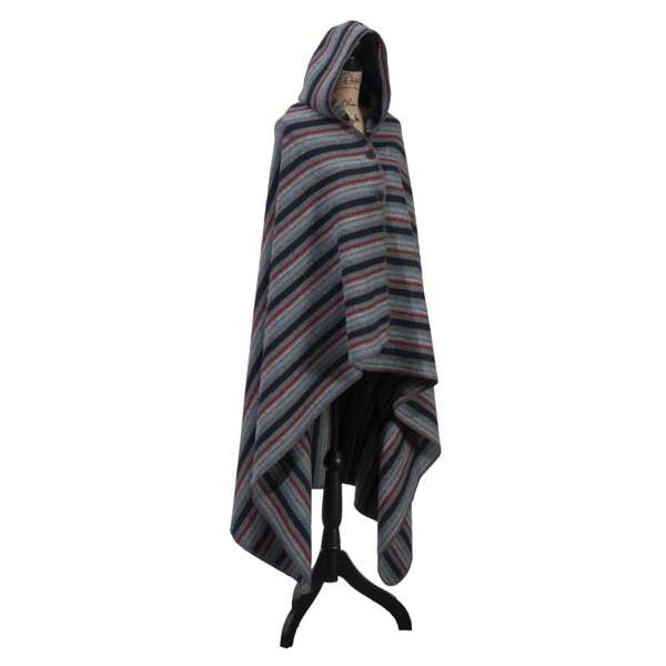 Striped hooded blanket on a stand - Your Western Decor