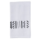 White with black embroidery Amaya Aztec Hand Towel - Your Western Decor