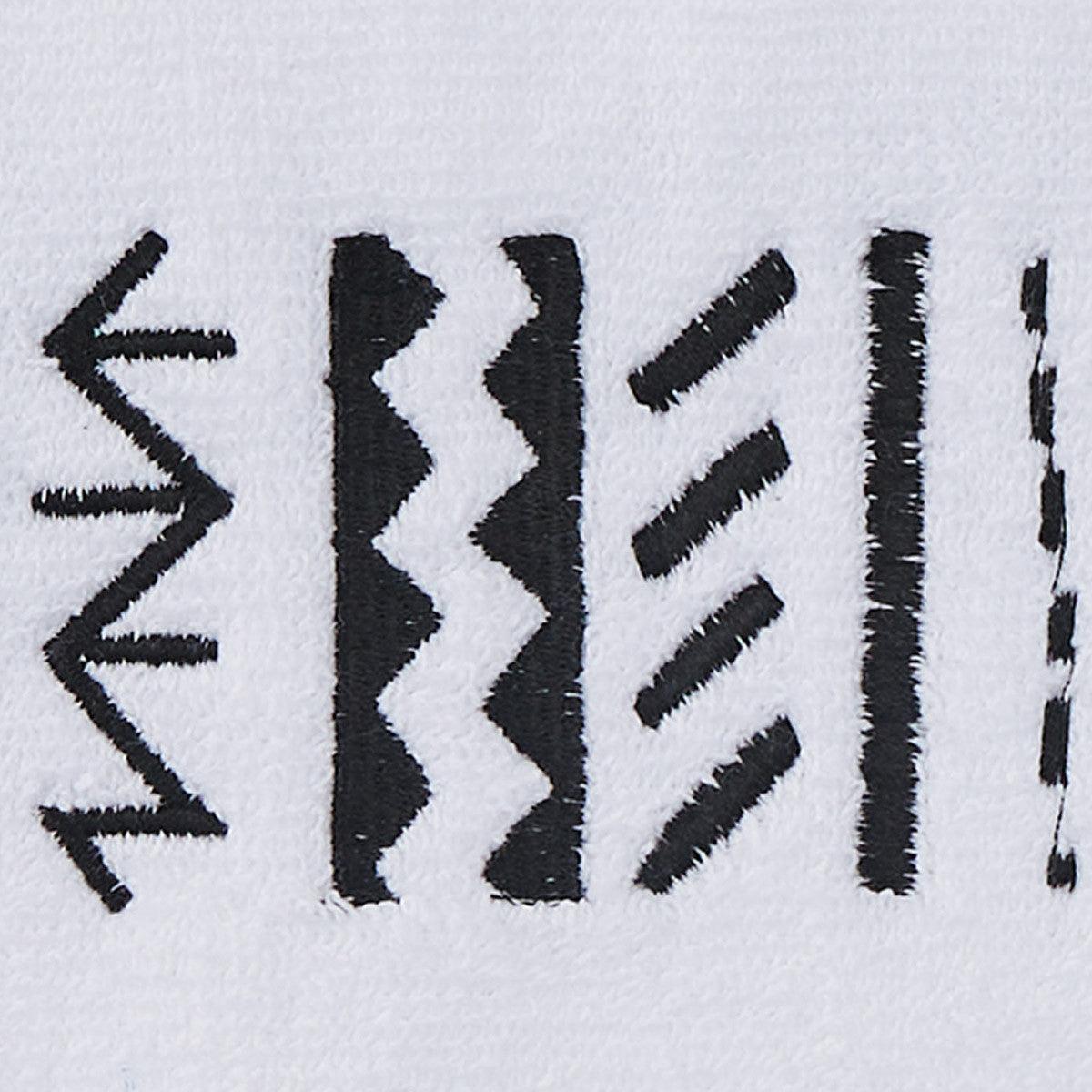 Aztec towels black and white sale