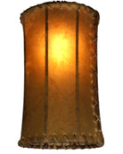 Amber rawhide 8" cylinder lamp shade 
