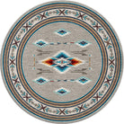 Americana Southwest Round Area Rug - Made in the USA - Your Western Decor