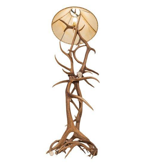 lodge style antler floor lamp for cabin living room
