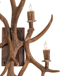 Antler wall sconce detail 