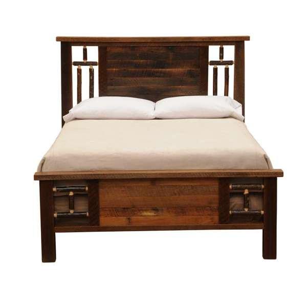 American made Rustic Appalachian Barnwood Bed - Your Western Decor