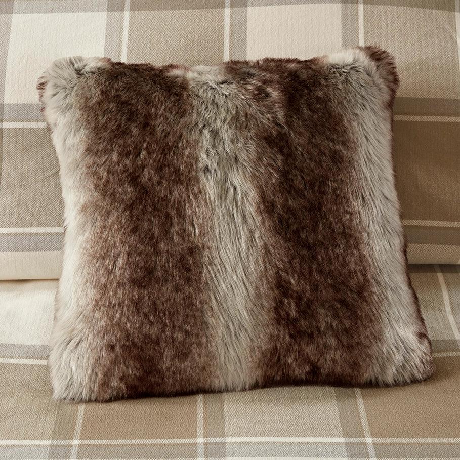 Aria faux fur accent pillow - Your Western Decor