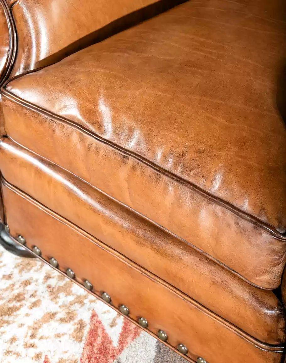 American made Artisan Leather Tufted Chair - Your Western Decor