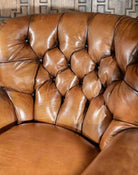 American made Artisan Leather Tufted Chair - Your Western Decor