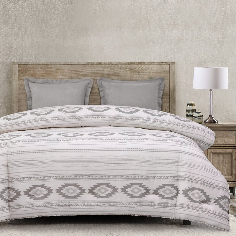 Ash & Ice Designer Southwest Bedding in grey and white - Your Western Decor