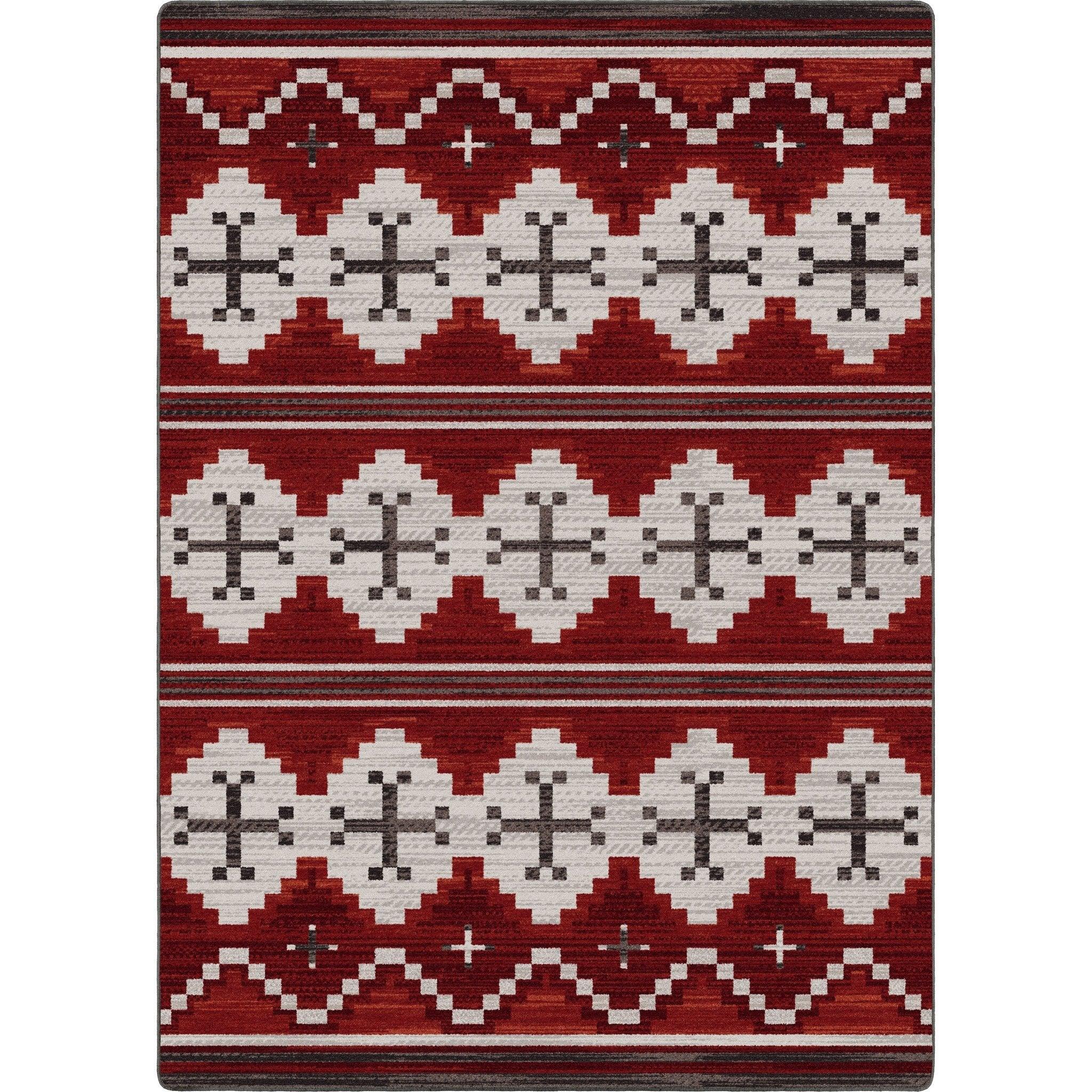 Aspen Area Rug in Reds 8x11 made in the USA - Your Western Decor