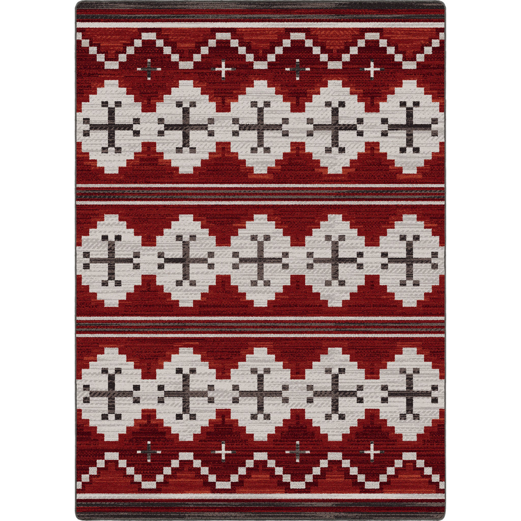 Aspen Area Rug in Reds 8x11 made in the USA - Your Western Decor