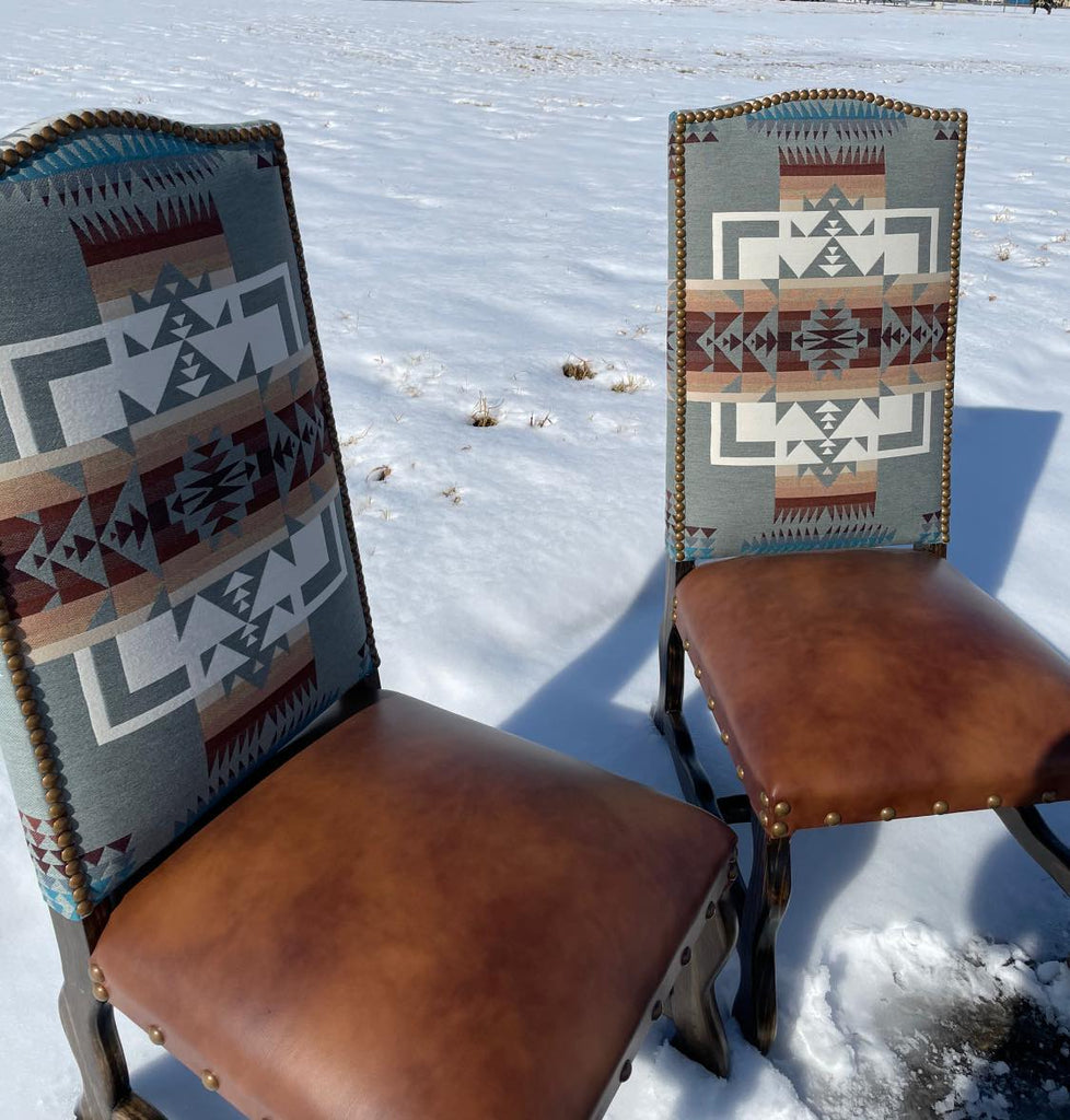 Little Chief Joseph Upholstered Dining Chairs - Your Western Decor