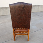 Aspen tool western leather dining chair back