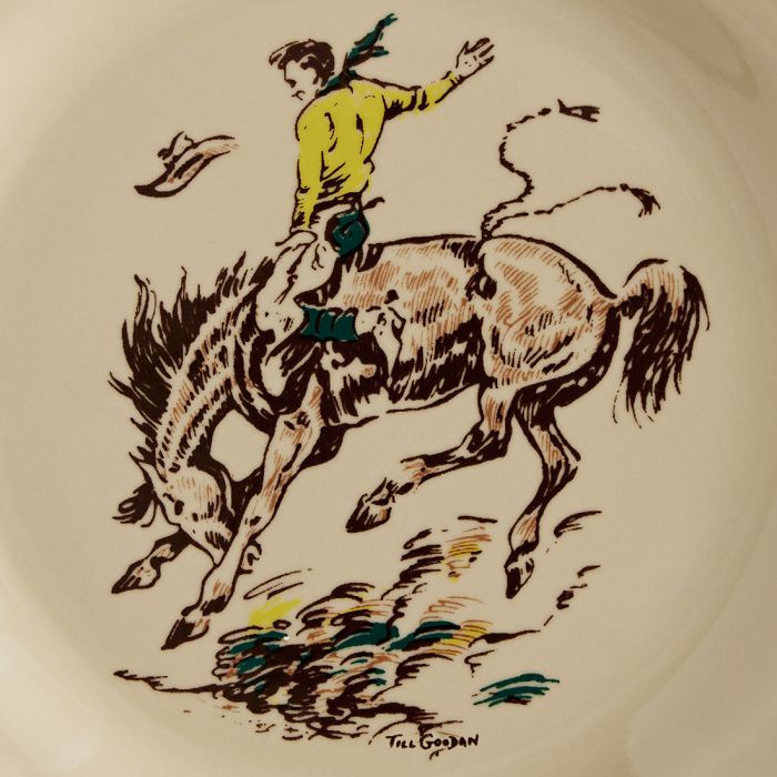 Vintage WESTWARD HO RODEO hotsell PATTERN By Artist TILL GOODAN & WALLACE CHINA