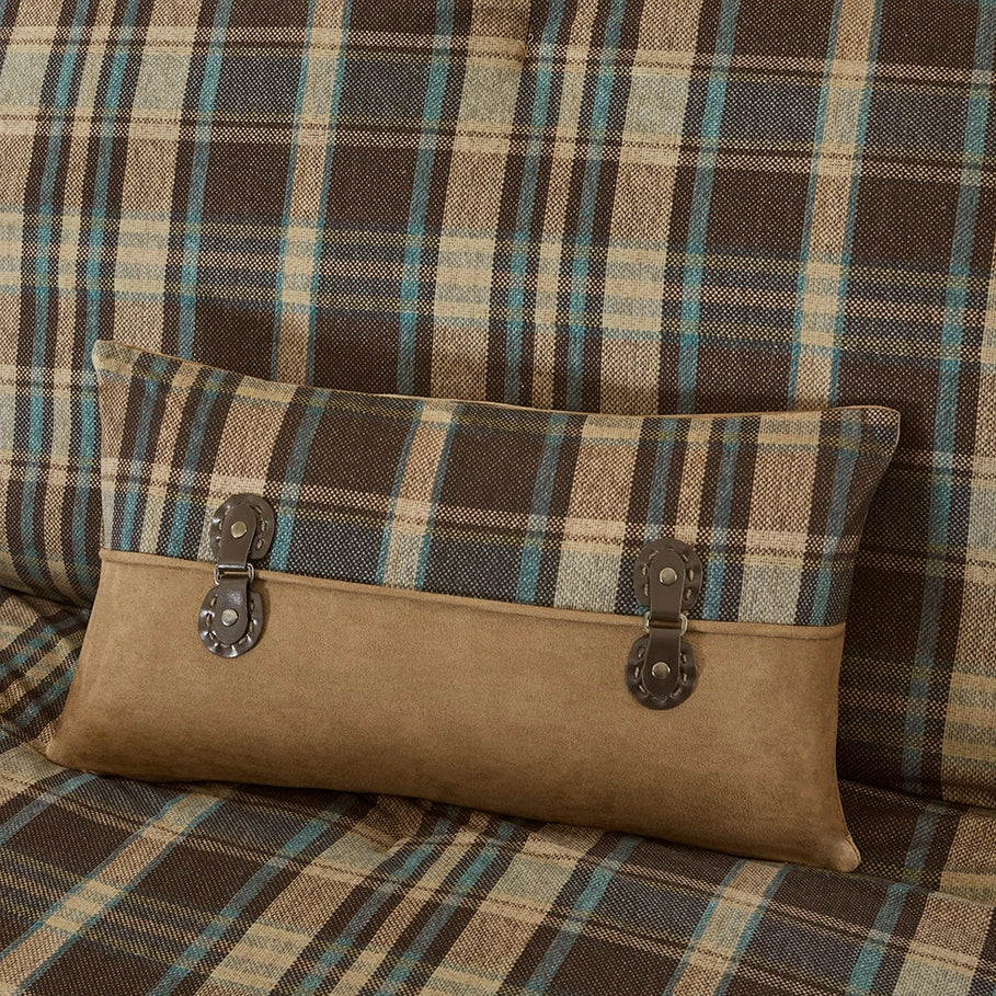 Plaid lodge accent pillow - Your Western Decor