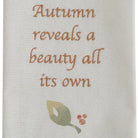 Autumn embroidered off-white kitchen dish towel - Your Western Decor