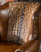 Axis Hide & Leather Accent Chair - American made fine furnishings - Your Western Decor