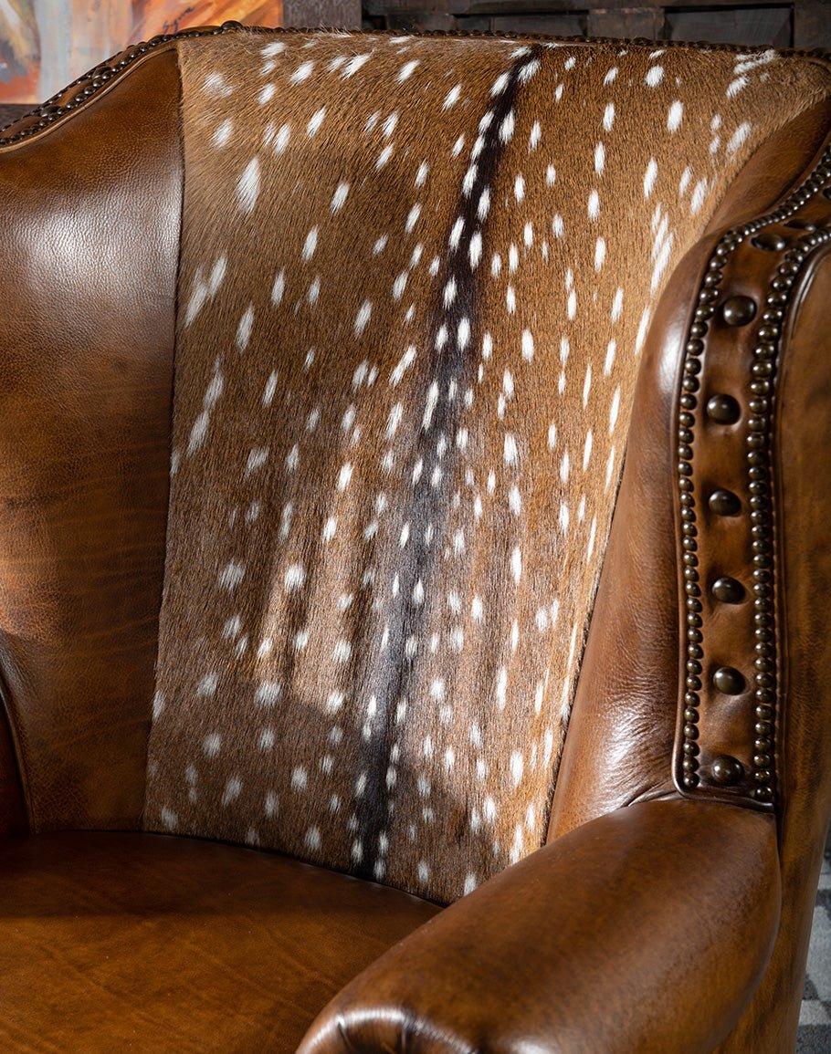 Axis Hide & Leather Accent Chair - American made fine furnishings - Your Western Decor