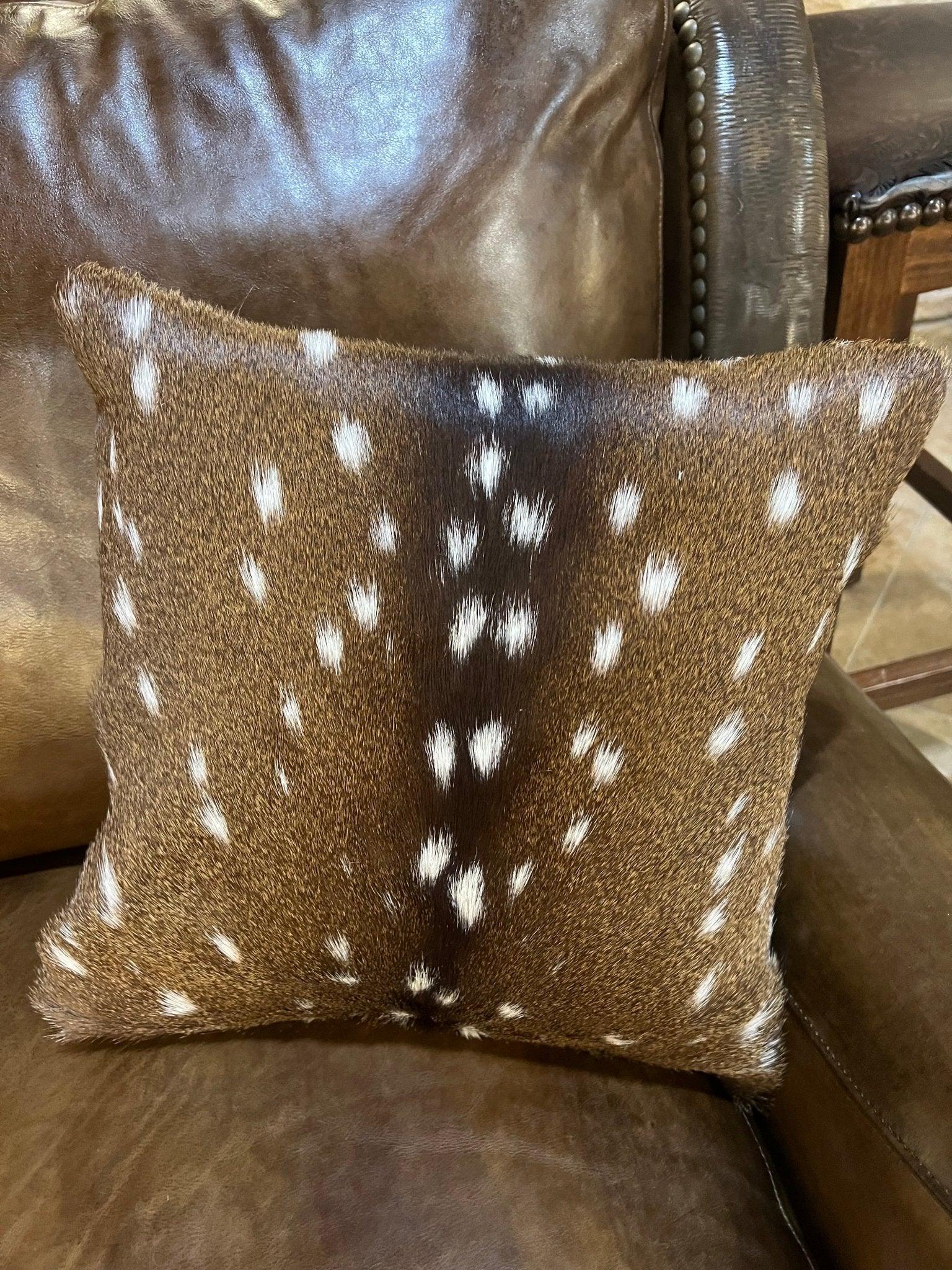 Axis hide decorative throw pillow - Your Western Decor