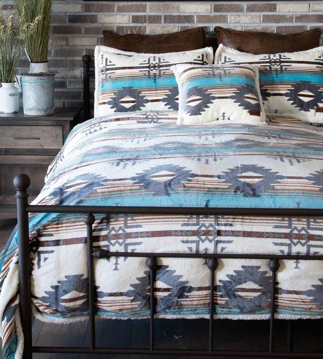 Aztec Sky Southwestern Sherpa Comforter Set - Your Western Decor