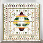 Aztec White Shower Curtain made in the USA - Your Western Decor