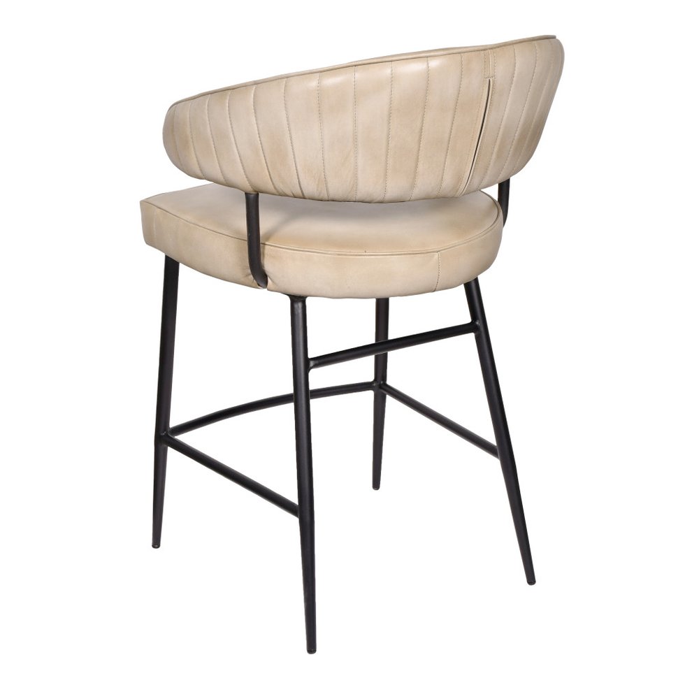 luxury western counter seating with genuine leather upholstery
