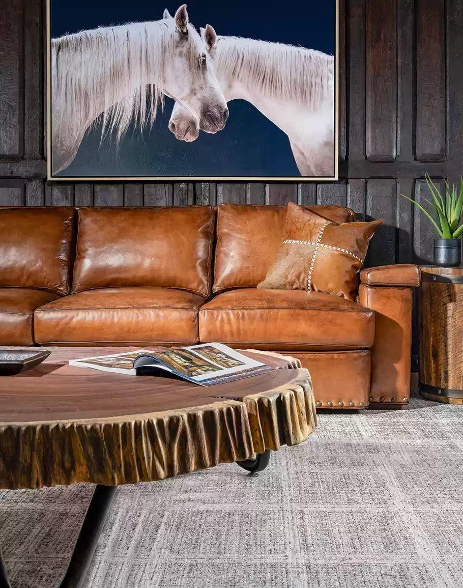 Bandera Leather Sofa Made in the USA - Your Wester Decor