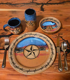 western style ceramic drinking tumbler with handcrafted finish and natural tones