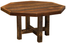 handcrafted barnwood dining table made in USA with antique oak finish