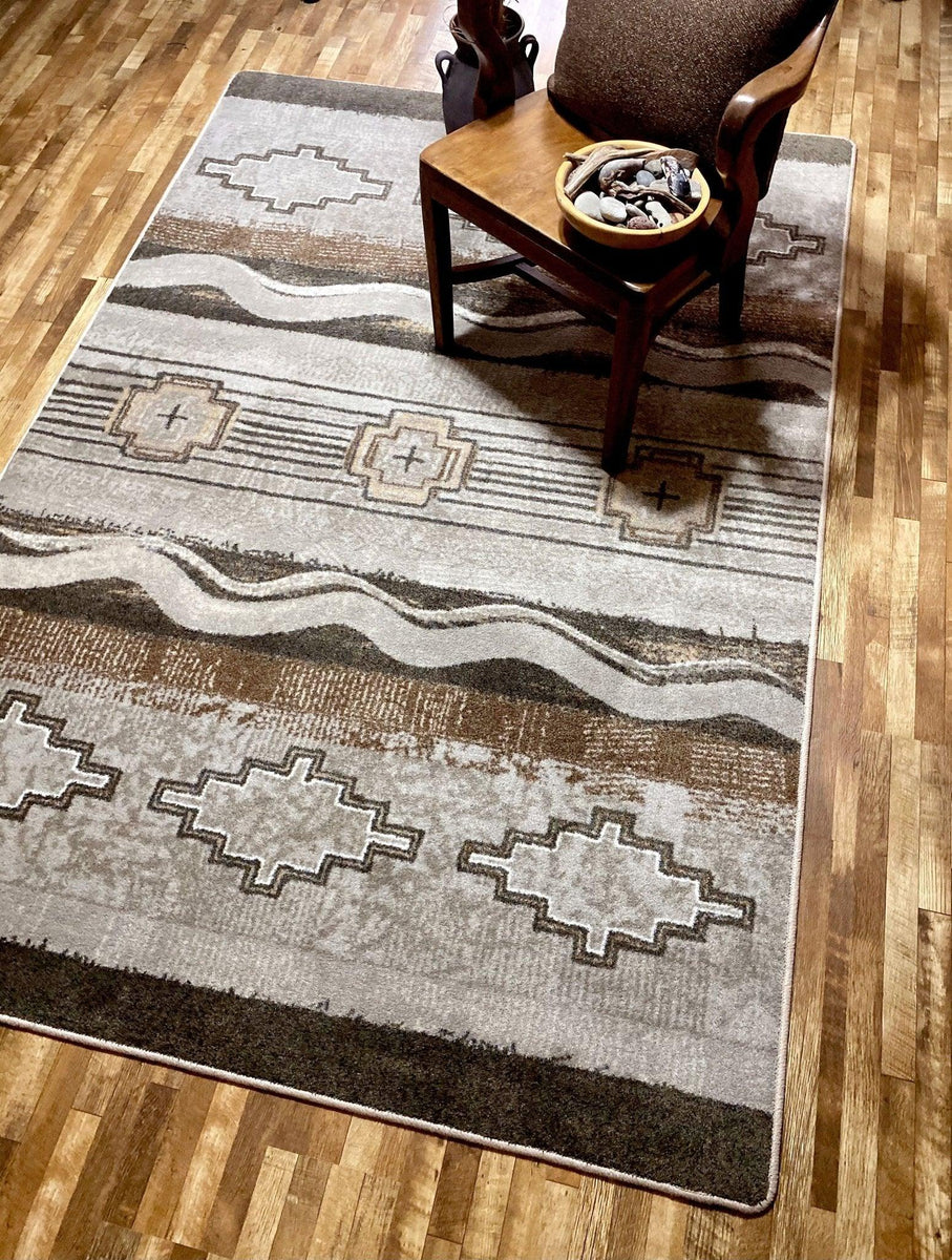 Barton Beige Southwestern Rugs USA Made | Your Western Decor