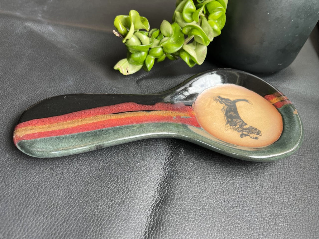 Basset Hound Glazed Spoon Rest made in the USA - Your Western Decor