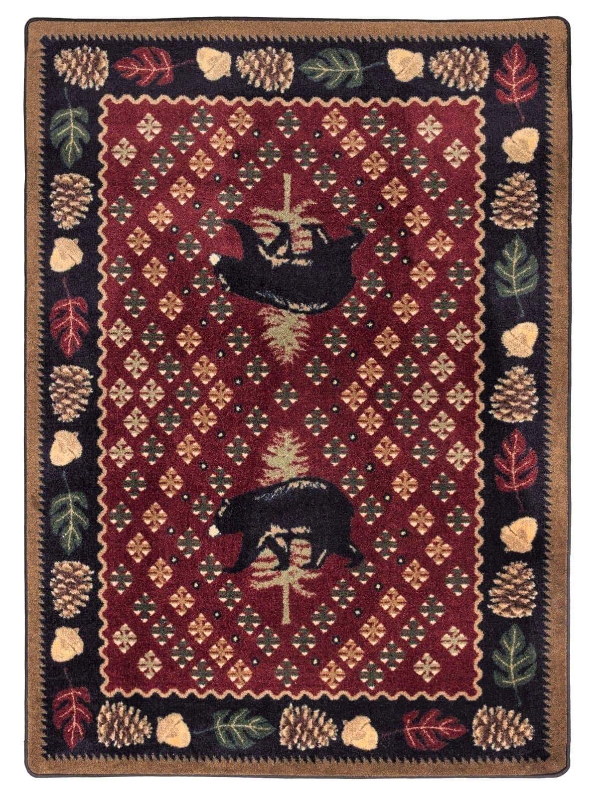 Patchwork Bear Rugs - 3 Colors - Your Western Decor, LLC