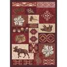 bear moose and nature area rug  with Southwestern designs made in the USA - Your Western Decor