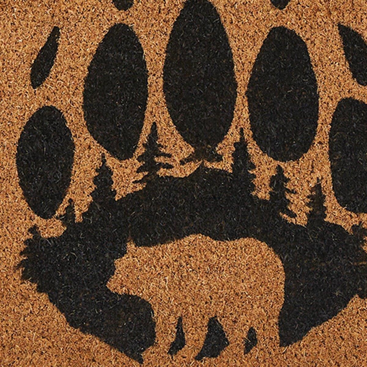 Outdoor rug bear paw print detail - Your Western Decor