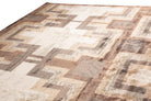 Luxury Geometric Pattern Beige Brown Area Rug - Your Western Decor