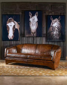 American Made Benton Rustic Leather Sofa - Your Western Decor