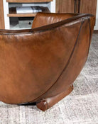 American made Benton Leather Accent Chair - Your Western Decor