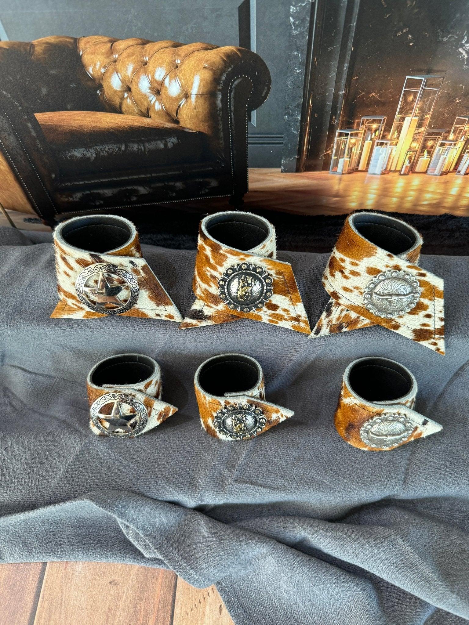 Set of 8 Clay Napkin Rings Rodeo Western Cowboy outlets Hat Southwest Boot Longhorn BBQ