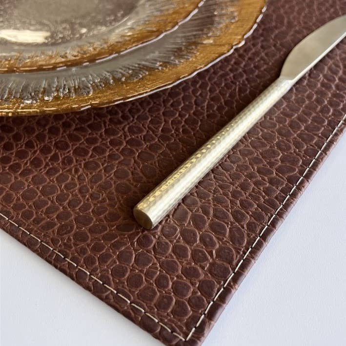 Classic Exotic Croc Embossed Placemat