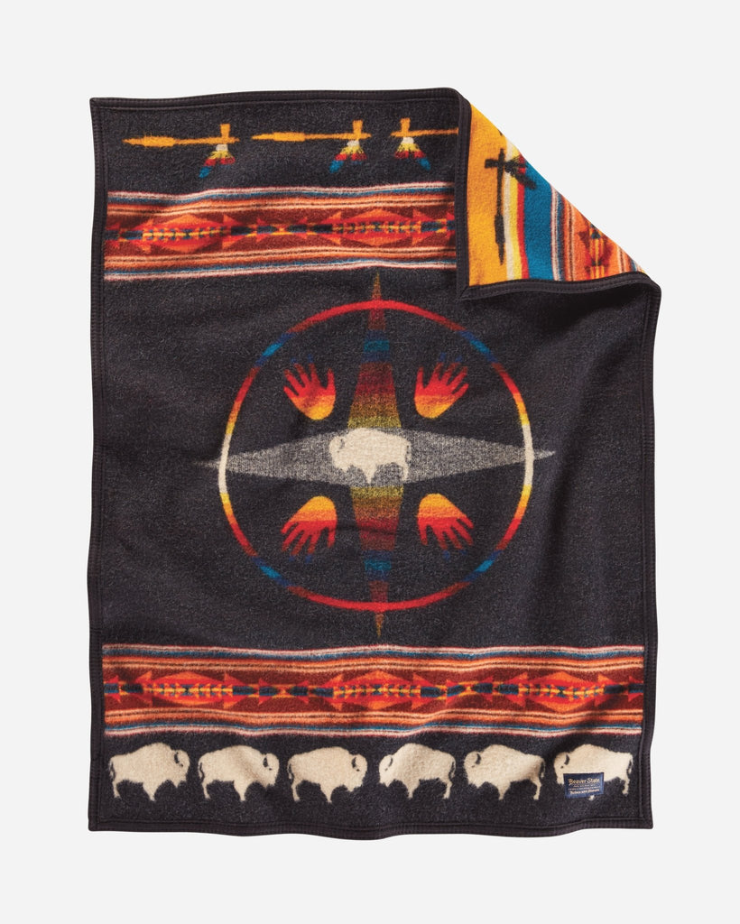 Big Medicine Circle of Life Crib Blanket made in the USA by Pendleton - Your Western Decor