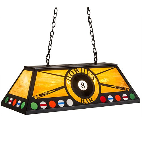 Customizable Oblong Pool Table Pendant Light made in the USA -  Your Western Decor