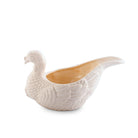 White stoneware turkey shaped gravy boat - Your Western Decor