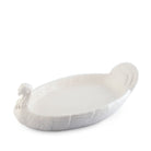 Turkey sculpted stoneware tray in white - Your Western Decor
