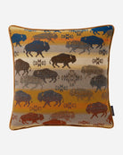 Bison Rush Hour Pendleton Throw Pillow made in the USA - Your Western Decor 