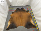 black brown Brazilian cowhide rug large 