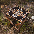 Black Rock Southwestern Folding Outdoor Stool - Your Western Decor