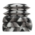 black southwestern comforter set chenille aztec bedding lodge style bedroom