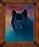 Black Wolf Eyes Of Fire Art by Cold Idol - Your Western Decor