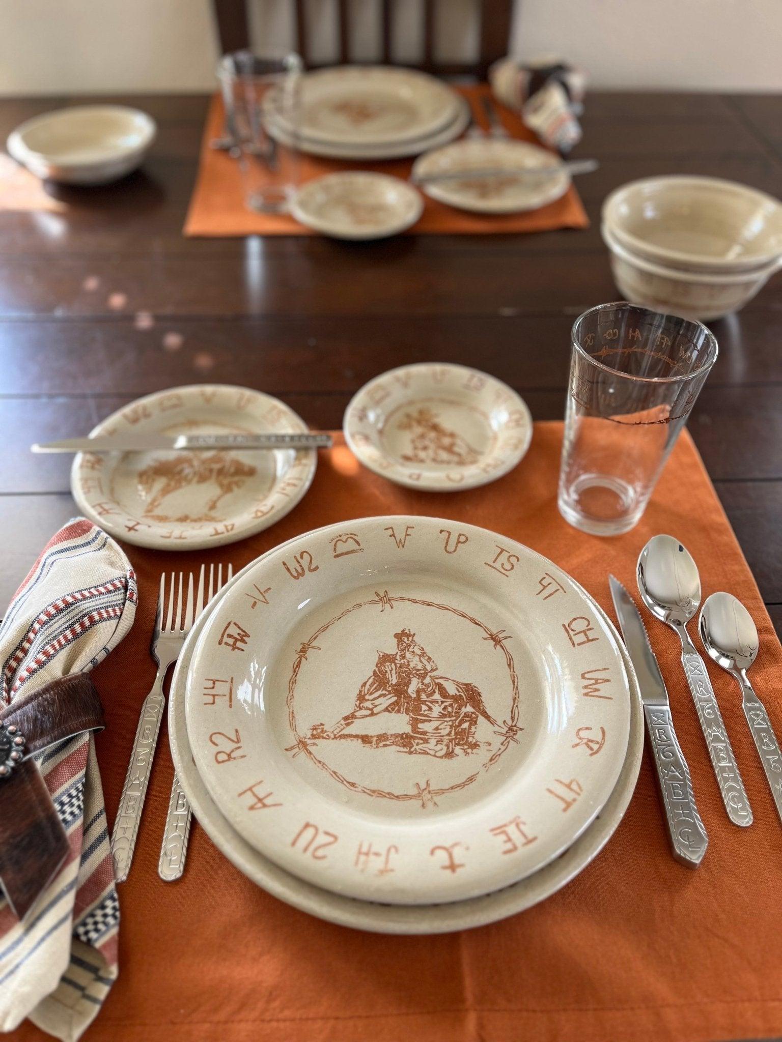 Blue Mountain Ranch Brands Dinnerware  western table setting - Your Western Decor 