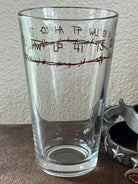 Western Glassware made in the USA with ranch brands and barbed wire - Your Western Decor